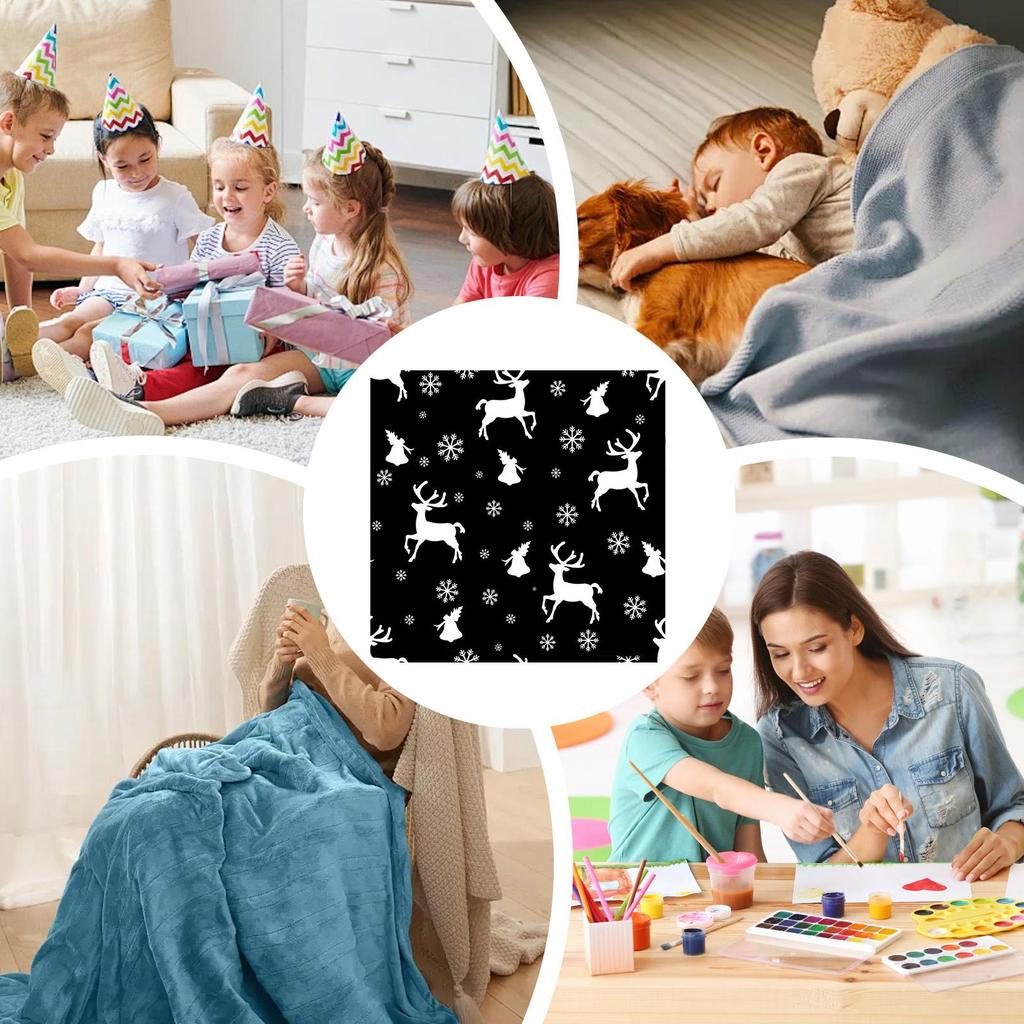 Color Your Own Blanket Washable Decor Christmas DIY Washable Blankets For Children Teens Adults Craft Lovers Art Teachers
