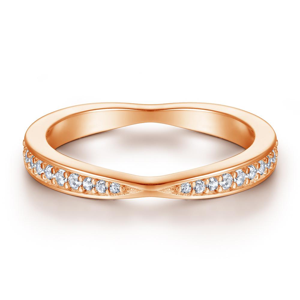 

Классическое кольцо Lindon из стерлингового серебра 925 пробы с цирконом, женские украшения, свадебное обещание, подарок для вечеринки 9 розового золота