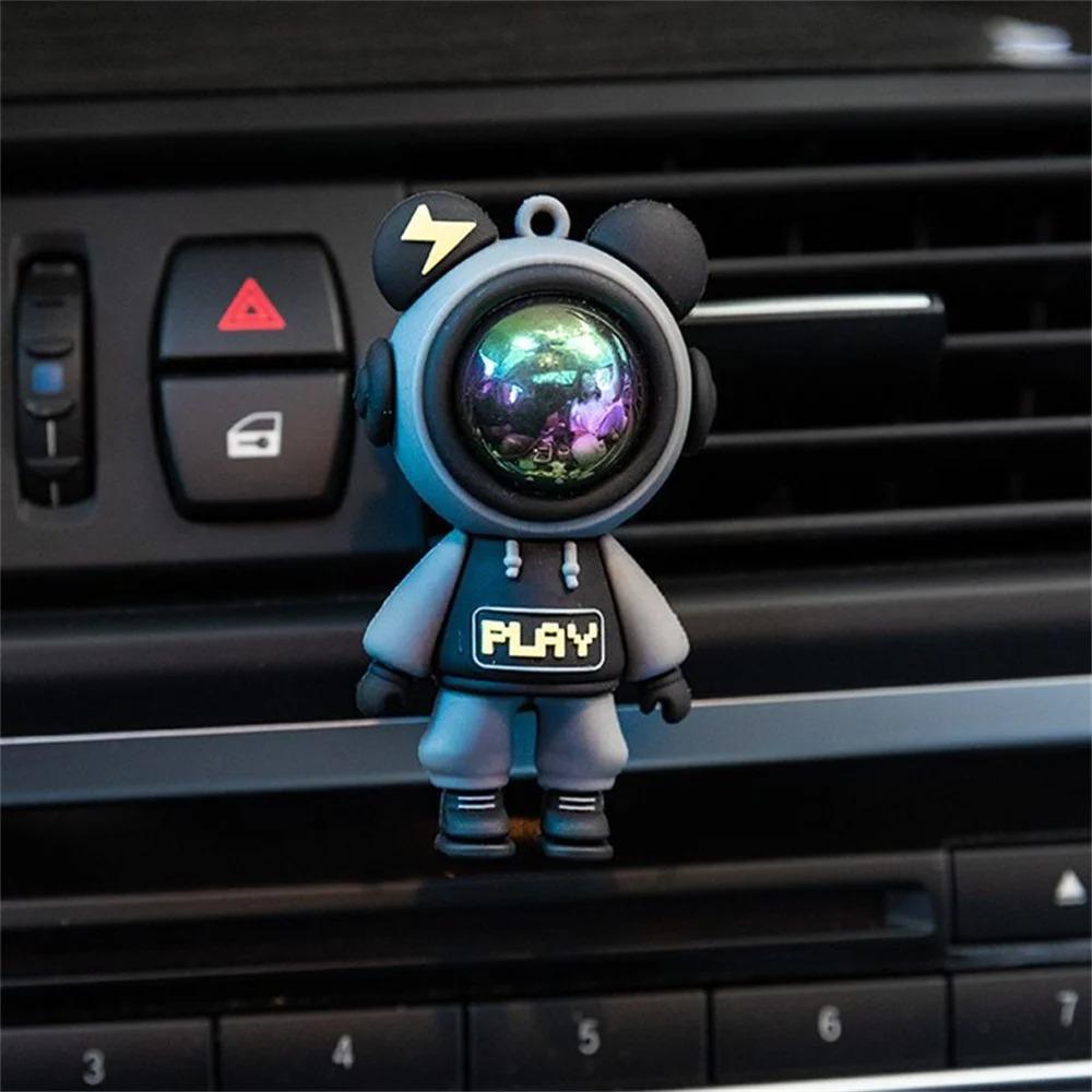 Clip per profumo per presa d'aria per auto Astronauta per cartoni animati Aria condizionata Clip per aromaterapia per presa d'aria Accessori interni per auto Decorazione