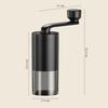 Portable Manual Coffee Grinder with Ceramic Blades, Adjustable Coarseness, Large Capacity, Transparent Bean Tank, Compact and Lightweight, Easy To