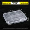 COFLYEE Disposable Clear Compartment Lunch Box