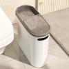 Narrow Space Trash Can with Lid for Bathroom Kitchen Home Large Capacity Step Pedal Bin