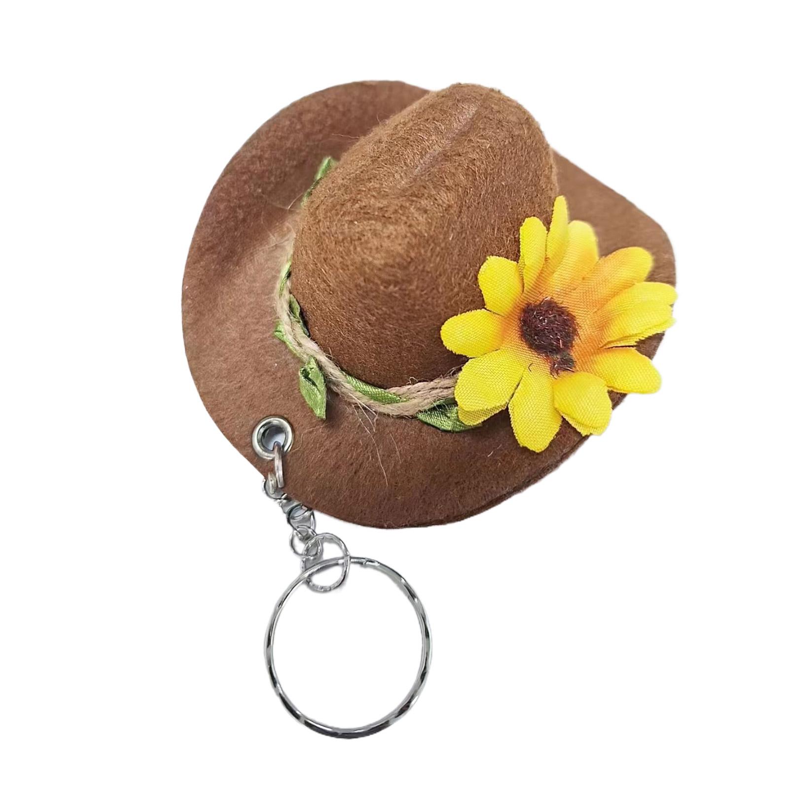 Модная шляпа цветок брелок шарм креативная цветочная шляпа ключ аксессуар модные брелоки — фото 10