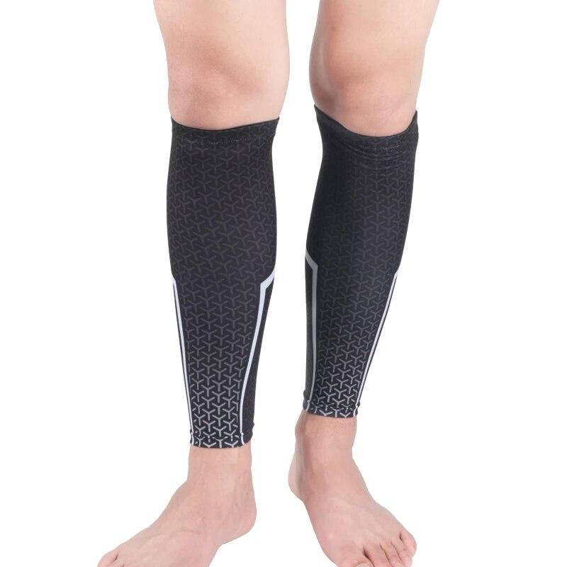 1pc Lower Leg Sleeve Cover Anti-slip Compression Knitted Legwarmer Protector Outdoor Running Basketball Sports Accessories