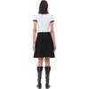 Ganni Fw24 Bear Pattern Round Neck Pullover Short Sleeve T-Shirt Women T-Shirt Bright-White T4061-151