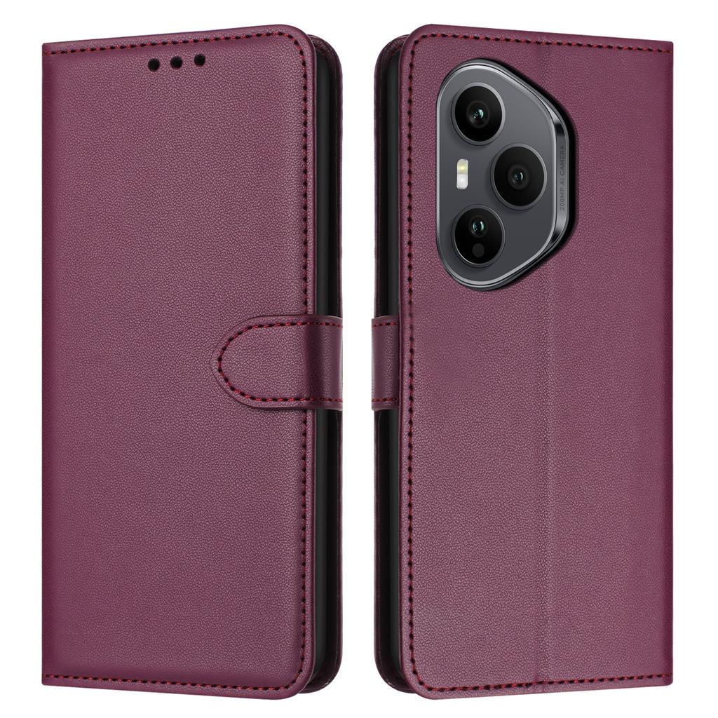 For Honor 400 Pro 5G (Global) Case Stand Wallet Leather Phone Cover with Strap