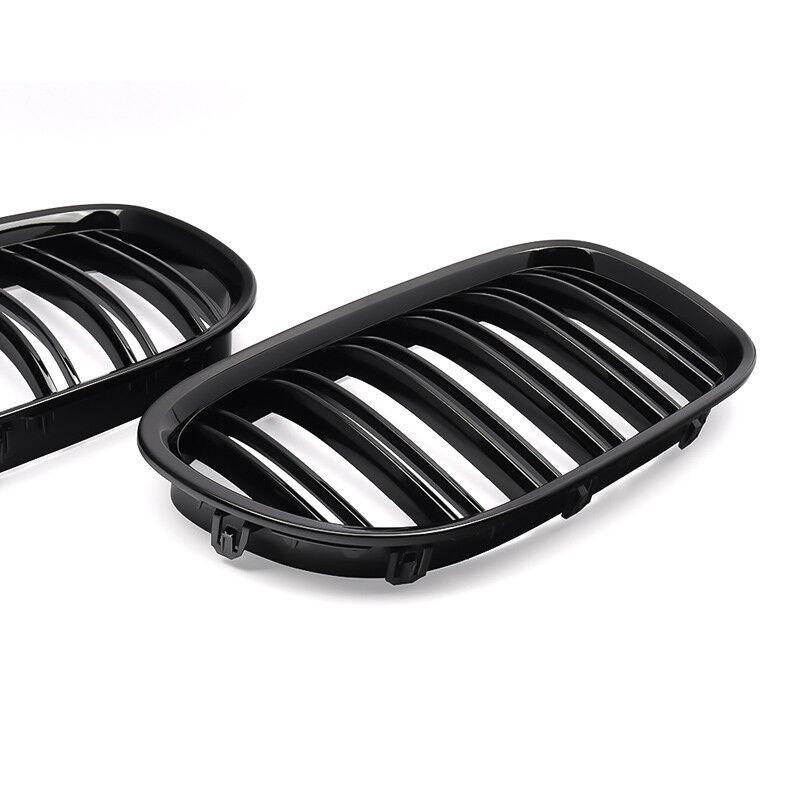 Car Front Kidney Grille For BMW F01 F02 7 Series 740i 750li 760li 2009-2015 Kidney Grill Gloss Black Dual Slat Grill Accessories