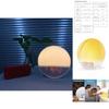 Led Sunrise Sunset Simulation Alarm Clock With Colorful Ambient Light For Relaxation