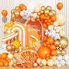 Orange Nude Luftballons Girlande Weiß Gold Ballonbogen Set Hochzeit Jubiläum Abschluss Babyparty Geburtstagsfeier Dekoration