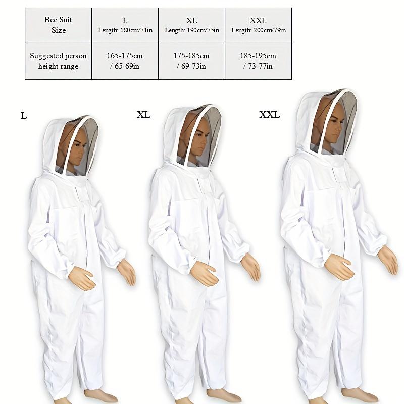 [Multiple Sizes Beekeeper Protector Suit] Glorious Future Thickened Beekeeping Suit, Full Body Bee Protector Coverall with Hood