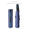 Light Luxury Fully Automatic tri-fold Umbrella Reinforced Windproof Rainproof Men's Sunny Rain Dual-use Business Umbrella