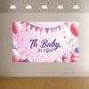 Vibrant Baby Shower Wall Background Banner for Baby Shower Family gathering Friends event