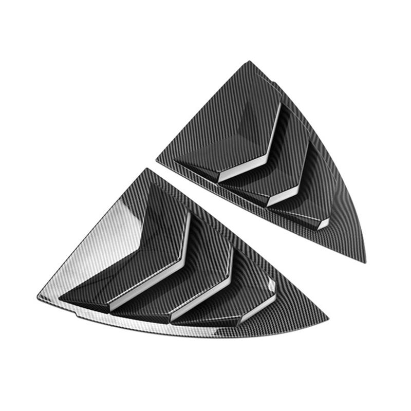 Heckscheibenabdeckung für Auto, für Tesla Model Y 2021, ABS-Kohlefaser-Aufkleber, Fensterladenabdeckung, Deflektor, modifiziertes Zubehör