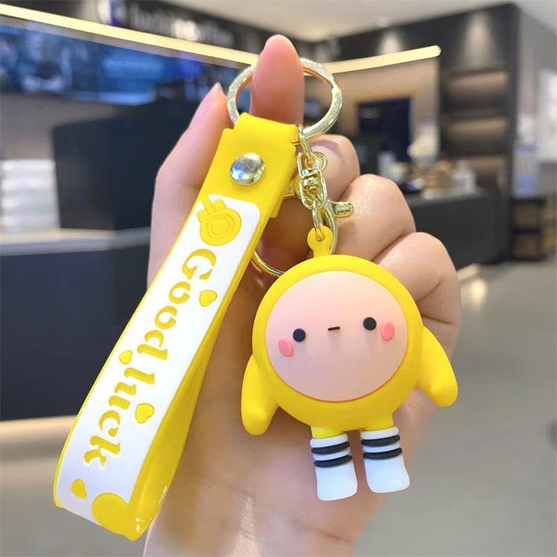 Egg Boy Party Doll Pendant Exquisite Female Couple Keychain Car Doll Keychain Student Backpack Hanging Accessories