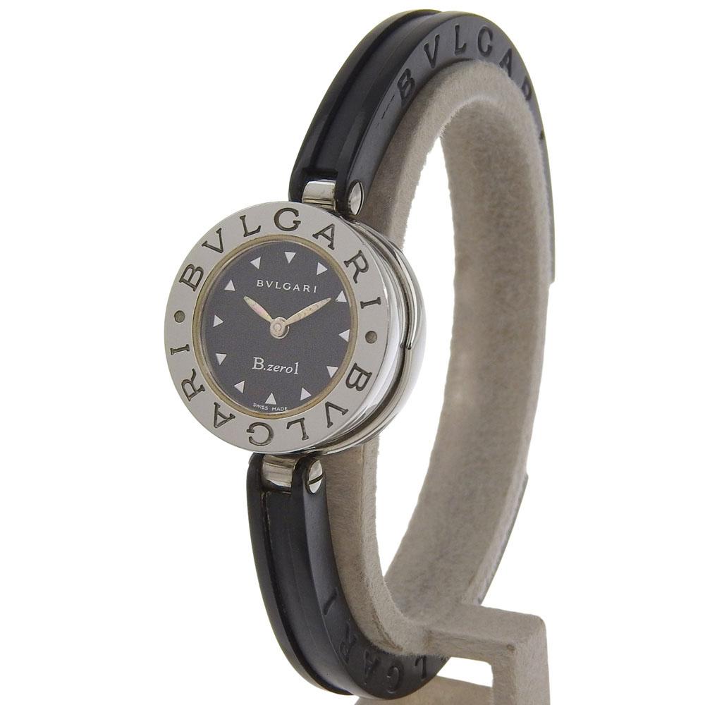 BVLGARI Bzero1 Watches BZ22S Be zero one blackDial Stainless Steel/rubber Quartz Analog display Women Used