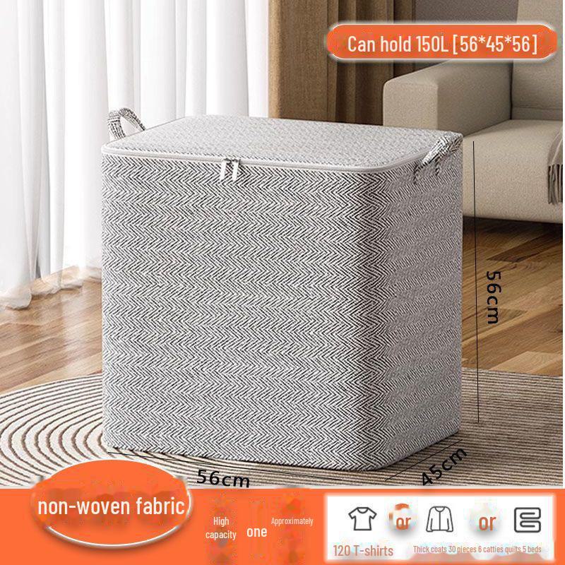Large Capacity Non-Woven Quilt & Clothes Storage Bag for Bedroom