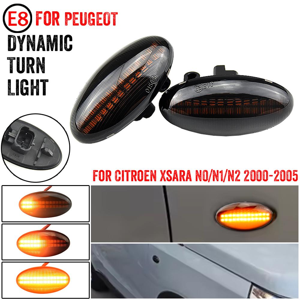 Dynamic Turn Signal Side Marker Light For Peugeot 1007 107 108 206 301 307 407 4007 607 Partner Expert Traveller