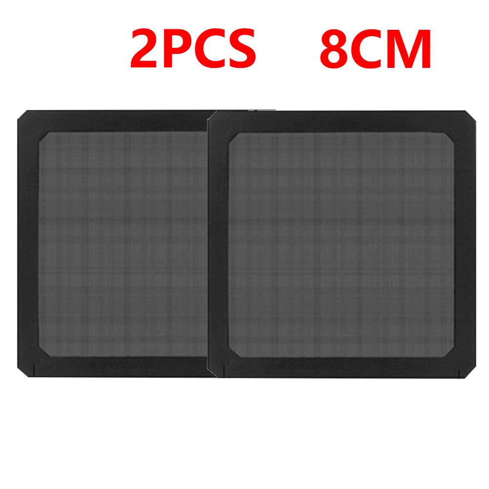 8-14cm PC Case Filter Net Cooling Fan Dust Filter Magnet Dustproof Mesh Cover Computer Chassis Net Guard Computer Accessories