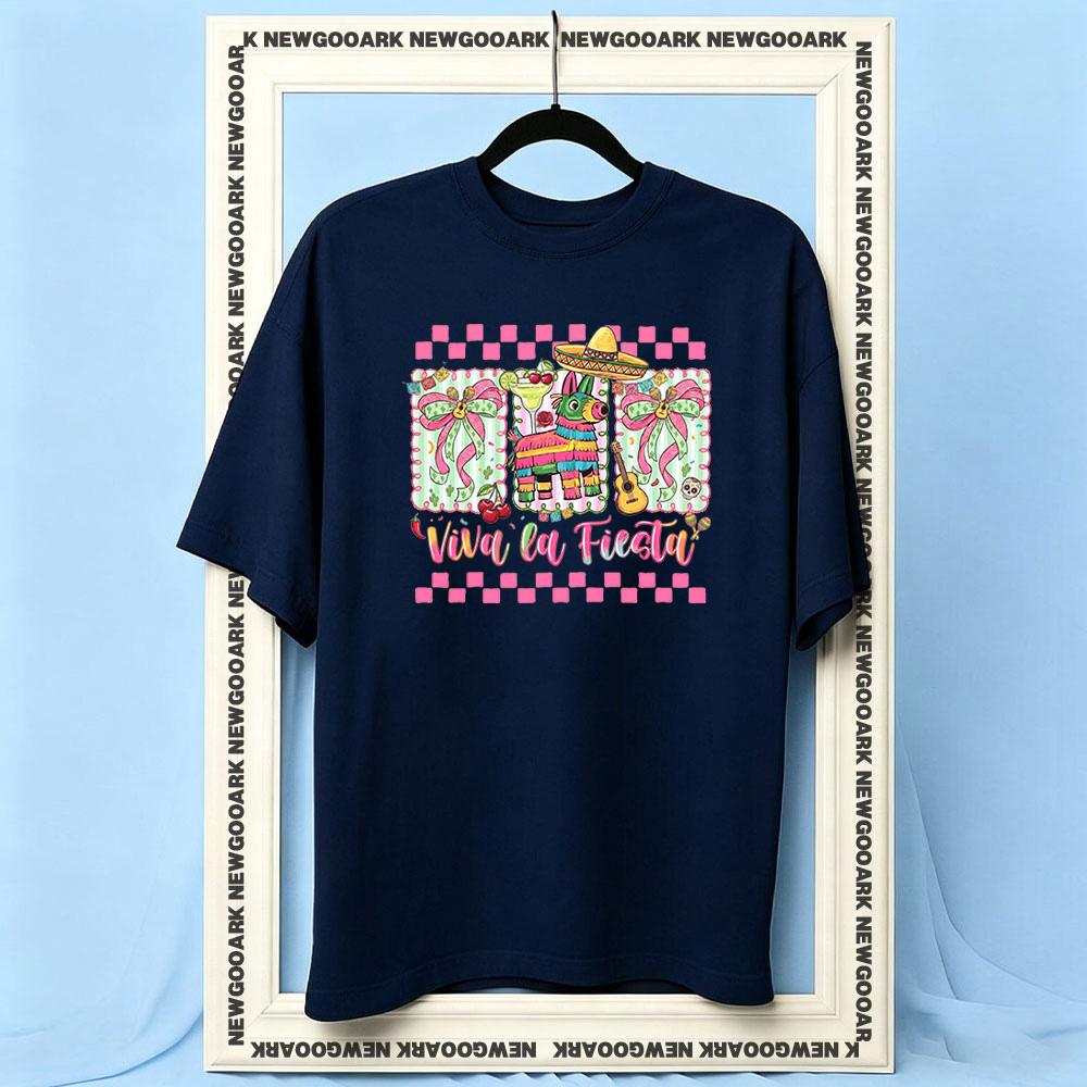 Cinco De Mayo Viva La Fiesta Mexican Fiesta Party tshirt Women Unisex Casual cotton printed t shirts Adult Oneck summer tee S