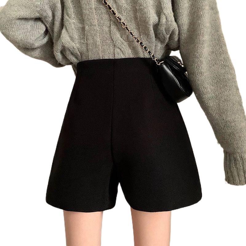 High Waist Slim Fit Zipper Shorts - Wide Leg Casual Summer 2026