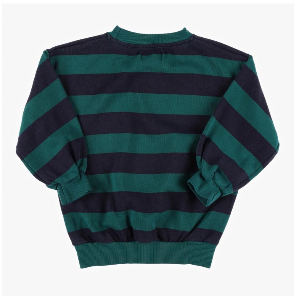 Boboshoz B224ac043 401 Circle Logo Stripe Kids Sweatshirt