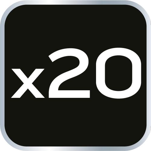 PZ2 x 25 mm screwdriver bits, 20 pcs.