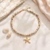 European Style Seashell and Starfish Necklace for Women - Summer Beach Vacation Jewelry