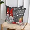 Christmas Throw Cushion Covers 18X18 Inch Merry Christmas Gnome Xmas Gifts Winter Snowflakes Decorative Pillow Covers Set Of 2