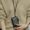 PEBBLE Pocket Necklace Wallet Cocoa