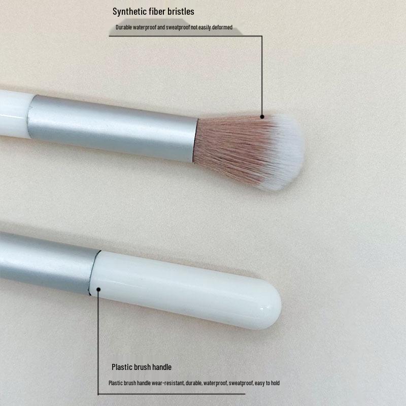 Mini Makeup Brush Set: Blush, Powder, Highlighter, Contouring, Eyeliner, Eyeshadow, Concealer Brushes with Soft Bristles