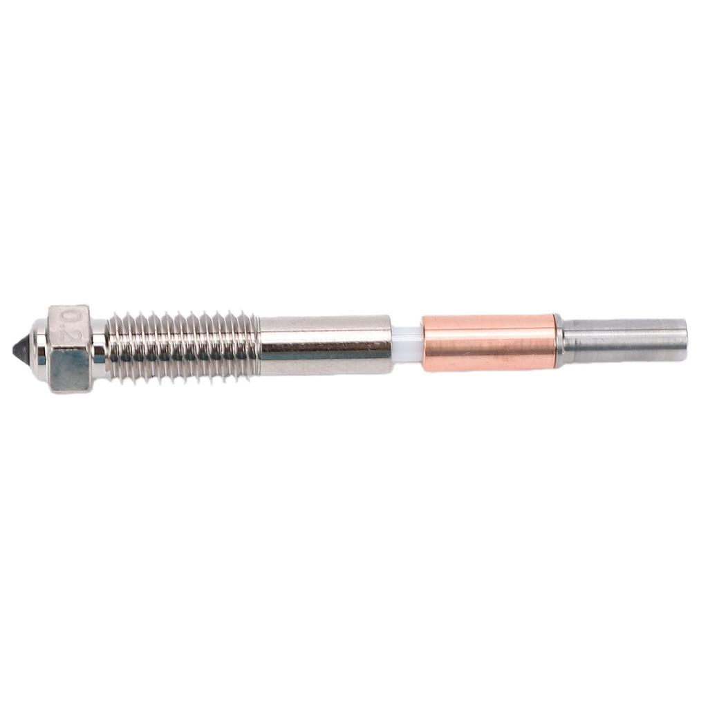 2PCS Bimetal Nozzle Replacement for QIDI Q2 Q2C 3D Printer 0.2mm Hardened Steel Tip High Temperature 370 degrees C