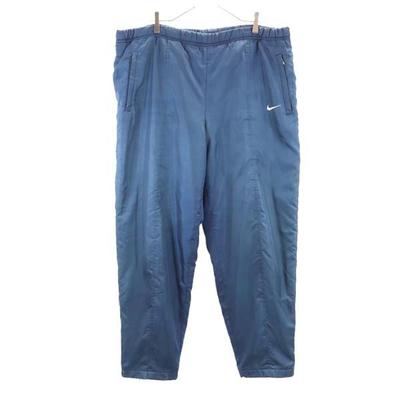Anos 90 00s Etiqueta Branca Enchimento Algodão Calças Compridas XL Azul Esportivo Masculino Usado