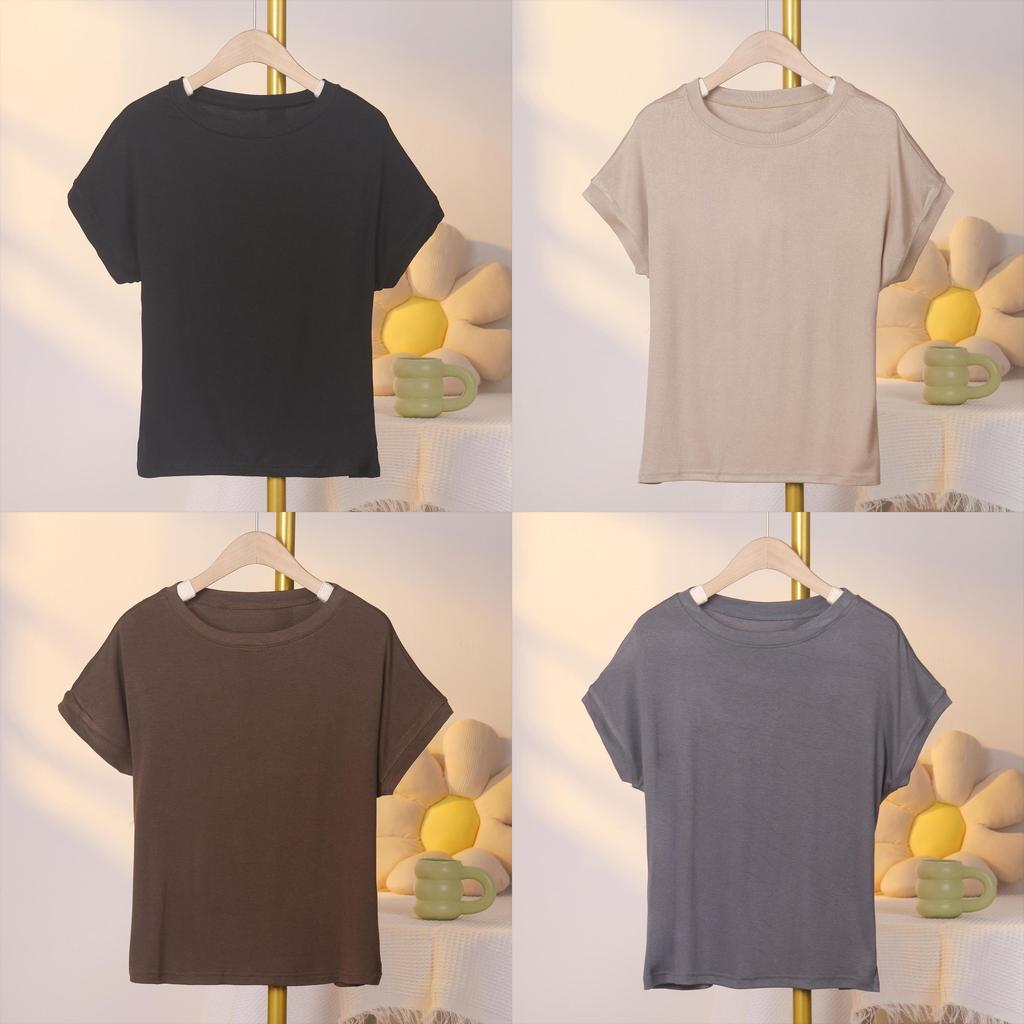 Casual Plus Size Womens T Shirt With Modal Fabric For Commuting Comfort