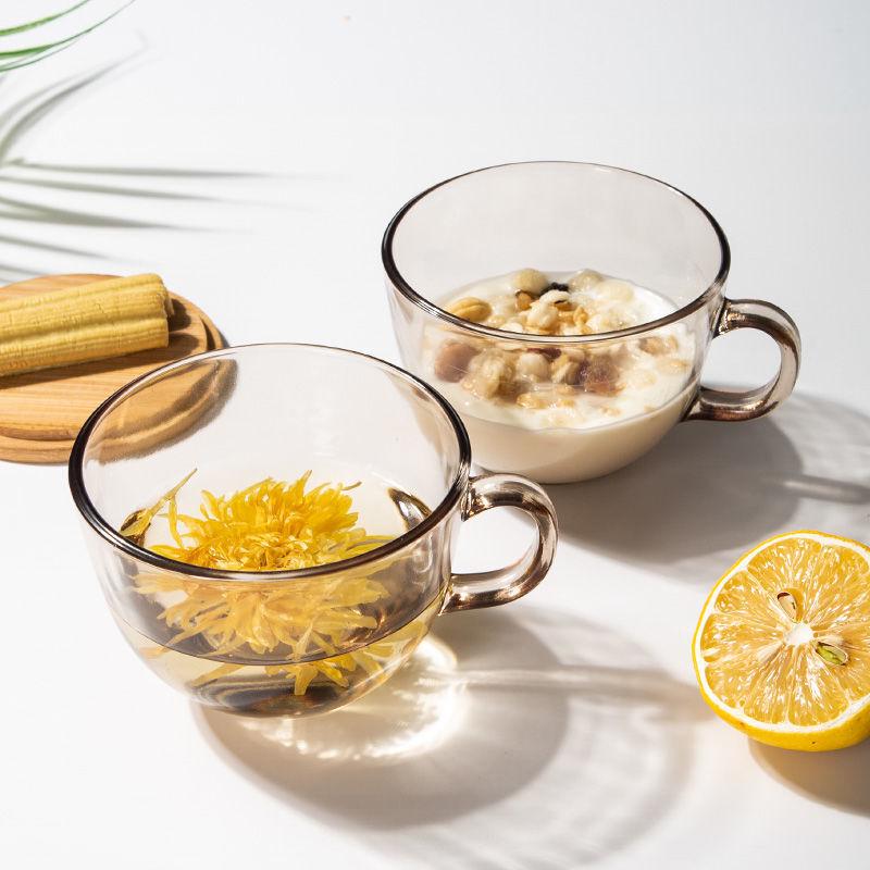 Xihe Thickened Glass Measuring Milk Cup