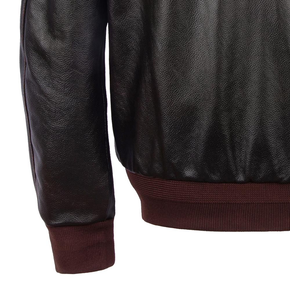 Flight Suit A2 Thick Genuine Cow Men Leather Jacket Vintage Oil Waxed Brown Aviator Bomber Jackets Male Winter Coat