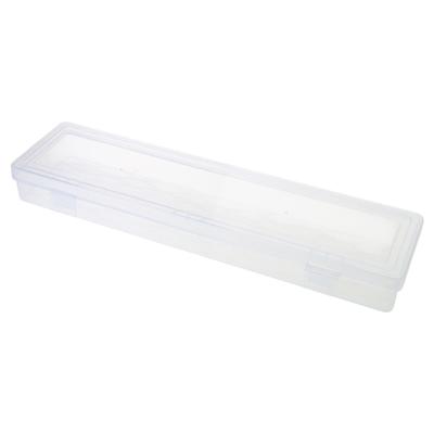 14 Inch Large Capacity Tool Box Transparent Rectangular Long Case Parts Organizer for Efficient Storage and Easy Access