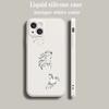 Luxury Color Phone Case For iPhone 15 16 14 13 12 mini 11 Pro Max XS X XR SE 7 8 Plus soft Silicone Beige Cover Animal Art Horse
