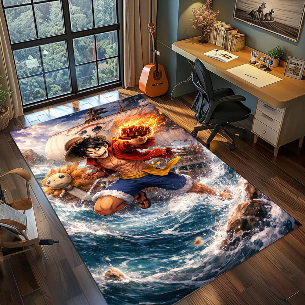 One Piece!Rug Carpet Large Area Rug Non Slip Washable Floor Mat Gamer Room Bedroom Home Decor
