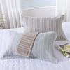 Universal Pure Cotton Multi-layer Gauze Pillowcase with Double Layer Fine Stripes for Adults