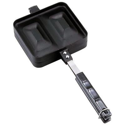 Shimomura Planning Máquina de Sanduíche Quente que pode assar dois tipos de uma vez Apenas para fogo direto Crimpagem de orelhas Tamanho sem corte necessário Fácil de comer Crianças