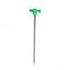 Fluorescent Outdoor Tent Peg 25cm Glow Camping Stakes Heavy Duty Ground Nails for Shelter Hiking Secure Fastening 10pcs
