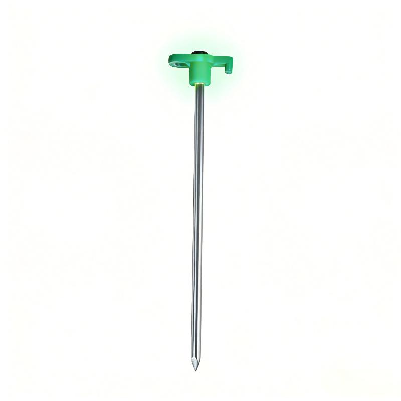 Glow in the Dark 25cm Tent Peg Fluorescent Outdoor Stakes Heavy Duty Camping Shelter Secure Ground Nails 10pcs Set B
