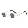 UV400 Small Square Sunglasses Metal Frame Hip Hop Shades Fashion Mini Sunglasses  for Women & Men