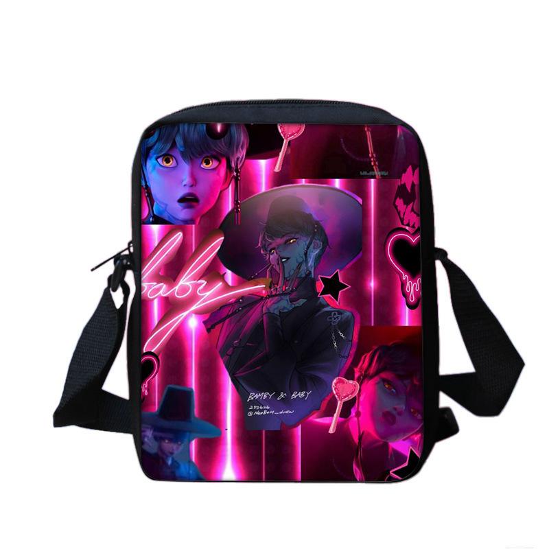 Anime Witch Hunter Group Men'S And Women'S Backpacks, Elementary School Students' Backpacks, Large-Capacity Printed Casual Backpacks