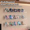1-10Pcs Transparent Badge Acrylic Storage Box/Rack Dust Protection Storage Box Peripheral Badge Storage Collection Protection