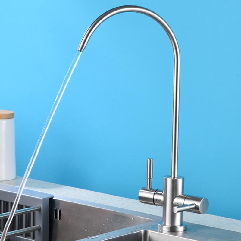 Direct Drinking Faucet Water Purifier Gooseneck 304 Stainless Steel Household Water Dispenser with Dual Outlet Purified Water Machine Accessories