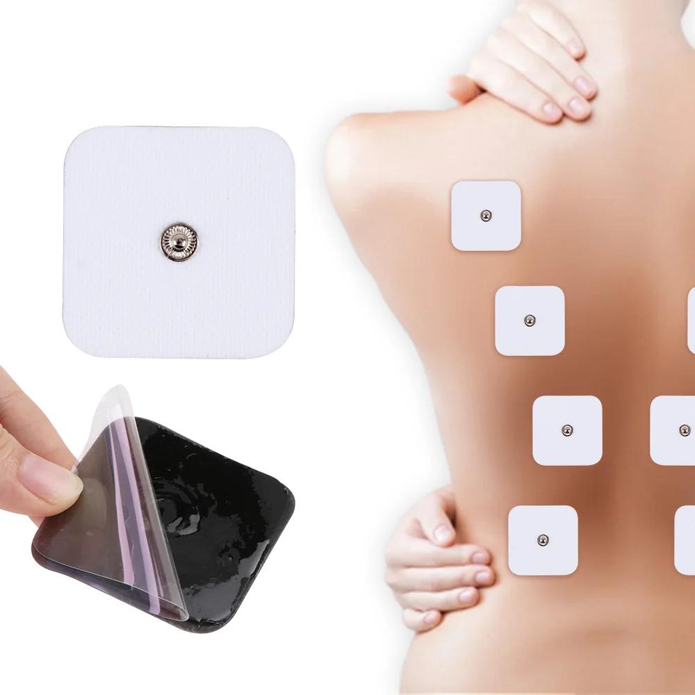 10/20pcs Self Adhesive Replacement Tens Electrode Pads for Muscle Stimulator Electric Digital Machine Massager 4*4 Cm EMS Patch