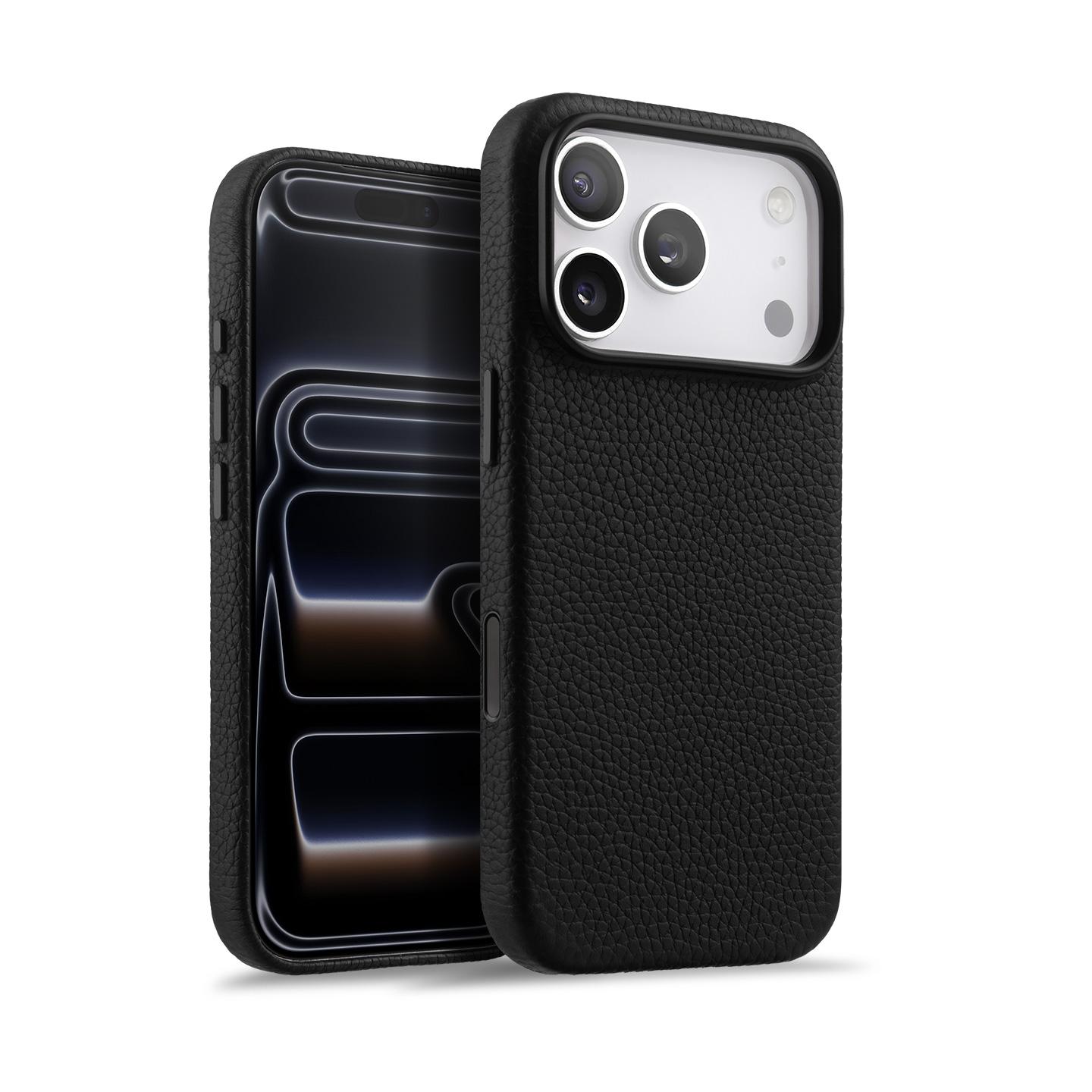 Melkco 100% Genuine Leather Case For iPhone 17 Pro Max Air MagSafe Cover with Camera Butto protective luxury Cow Magnetic cases Leather&iPhone17 Pro Max