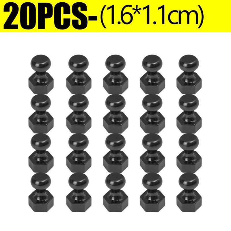 1/20PCS Neodymium Magnet Thumbtack Suction Cup for Whiteboard Fridge Kitchen Home Strong Magnetic Pushpins Sucker Magnets Decor
