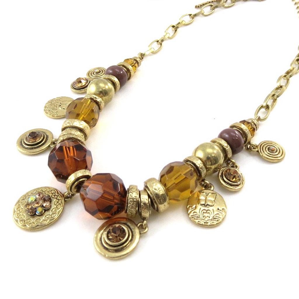 

Les Trésors De Lily [C5355] - Дизайнерское колье Belle des Champs из янтаря